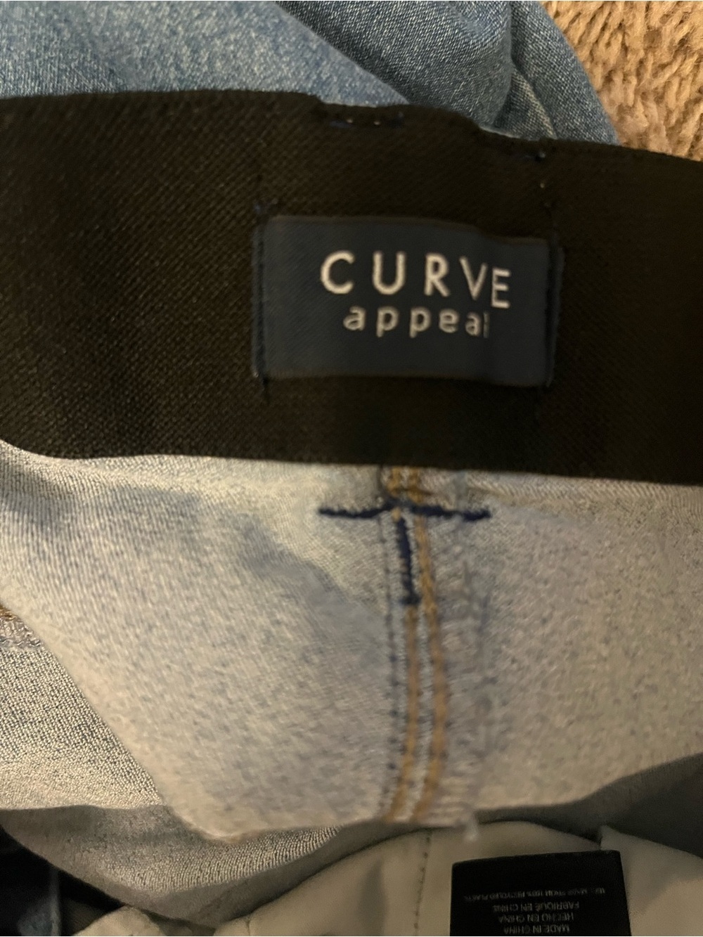 Curve Appeal Slim High-Rise Women's Skinny Jeans in Light Blue - Picture 5 of 5